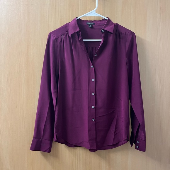 Ann Taylor 100% Silk Blouse 0P - Picture 1 of 5